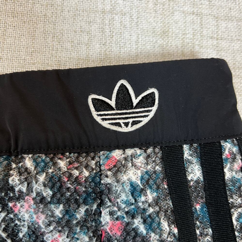 ADIDAS Primegreen Skirt Sz L Flouncy Floral Midi Skirt Multicolor Athleisure Y2k - Picture 4 of 11